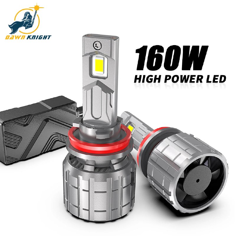 DAWNKNIGHT F8 160 Вт H7 H4 Светодиодная лампа для фар Canbus Turbo Светодиодная лампа для автомобиля 6