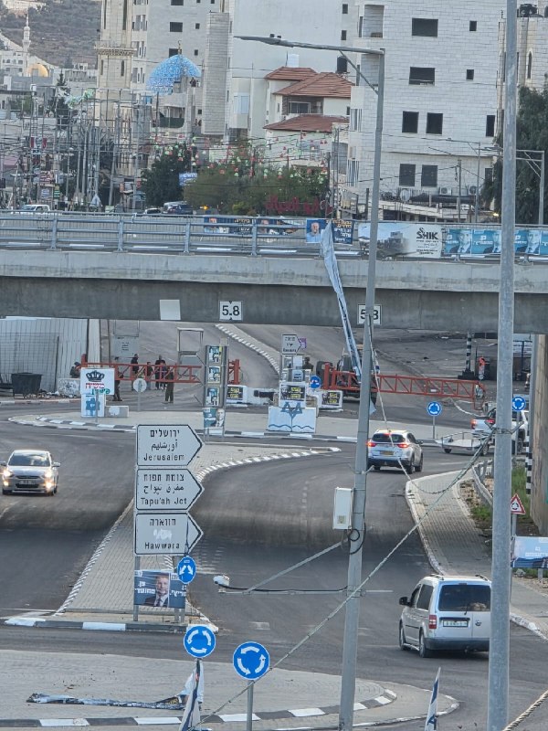 דחוף | כוחות ישראל סוגרים את השערים הצפוניים בעיירה חווארה מדרום לשכם.