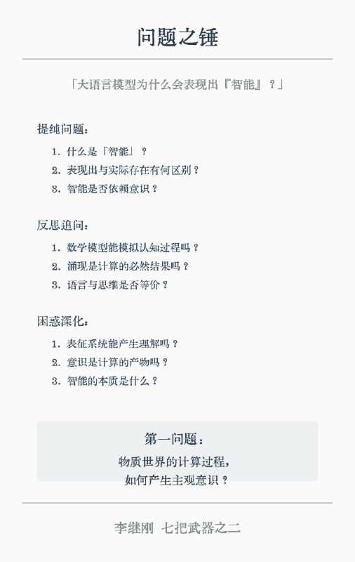 prompt：问题之锤七把武器之二