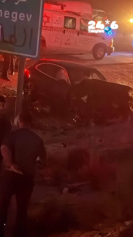 🇮🇱 בתאונה קשה ביישוב ערערה שבנגב נהרג צעיר. מספר אנשים נוספים נפצעו.