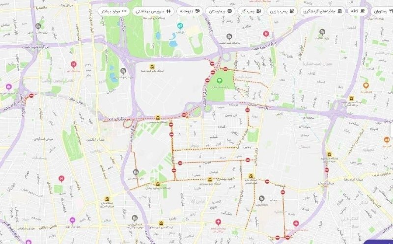 מפת דרכים למוסלה ע"ש ח'ומייני בטהרן