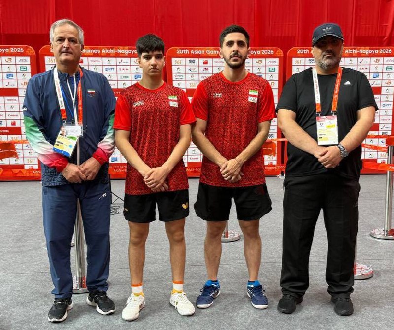 The Iranian table tennis team wins the world quota.