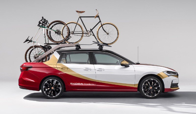 Skoda превратила новый Superb в пикап для велогонок 3