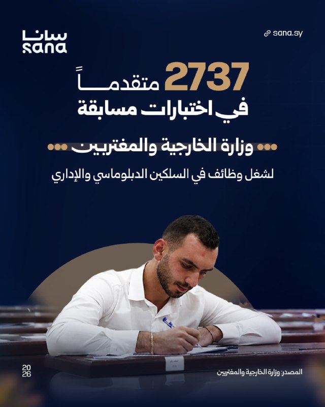 בהשתתפות 2,737 מועמדים, גברים ונשים, ערך משרד החוץ והיוצאים מבחני תחרות לאיוש שורה של תפקידים בחיל הדיפלומט…