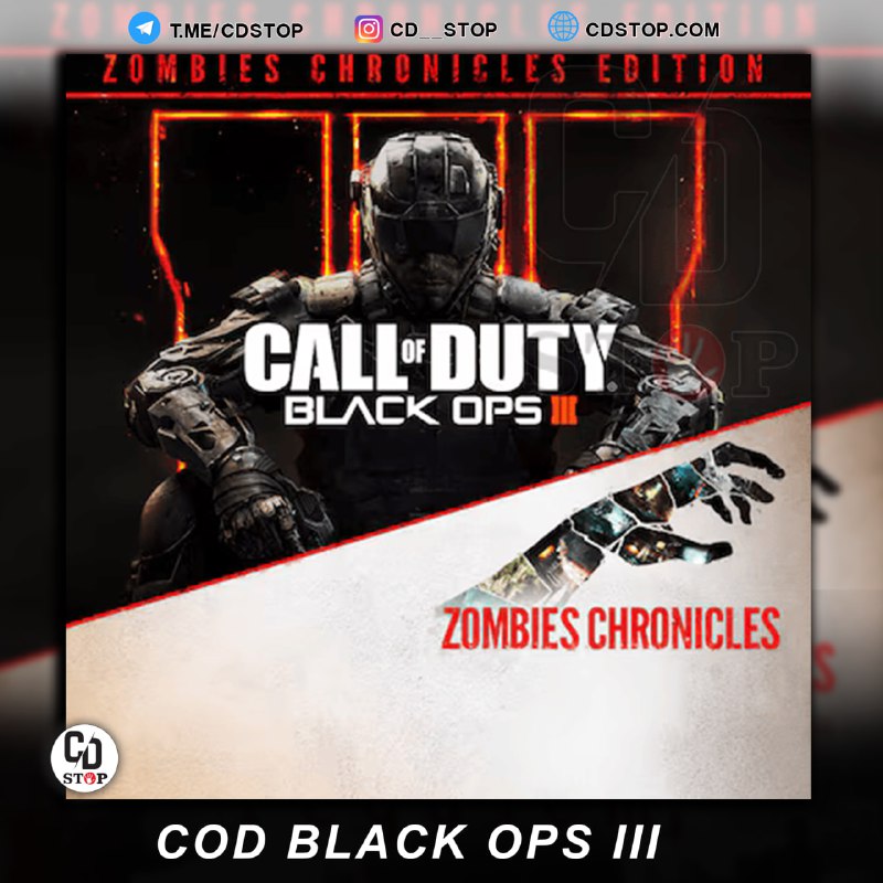 PS4DATA: #اکانت_قانونیCall of Duty®: Black Ops III - Zombies Chronicles Editionریجن آمریکاظرفیت دوم ⏪ 589.000 4 ظرفیت دوم ⏪ 2.299