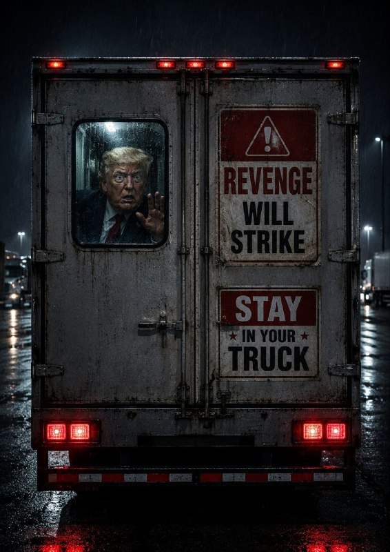 Masaf | مؤسسه مصاف: 🎨 اختصاصی | پویش همگانی انتقامجویی در تجمعات #عید_بیعت🔹 با شعار 👇🔸 "Revenge will strike. Stay in your truck."💚 شما هم به