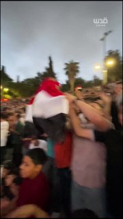 שכם מעודדת את מצרים, במהלך משחקה מול ארגנטינה.