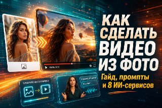 Как сделать видео из фото: инструкция, примеры и 8 ИИ-сервисов💫 Читать статью 💫Пошаговая инструкция и сравнение ИИ-сервисов и бесплатных режимов.————————-🦋 Мы в MAX: SEOnews и Лайкни
