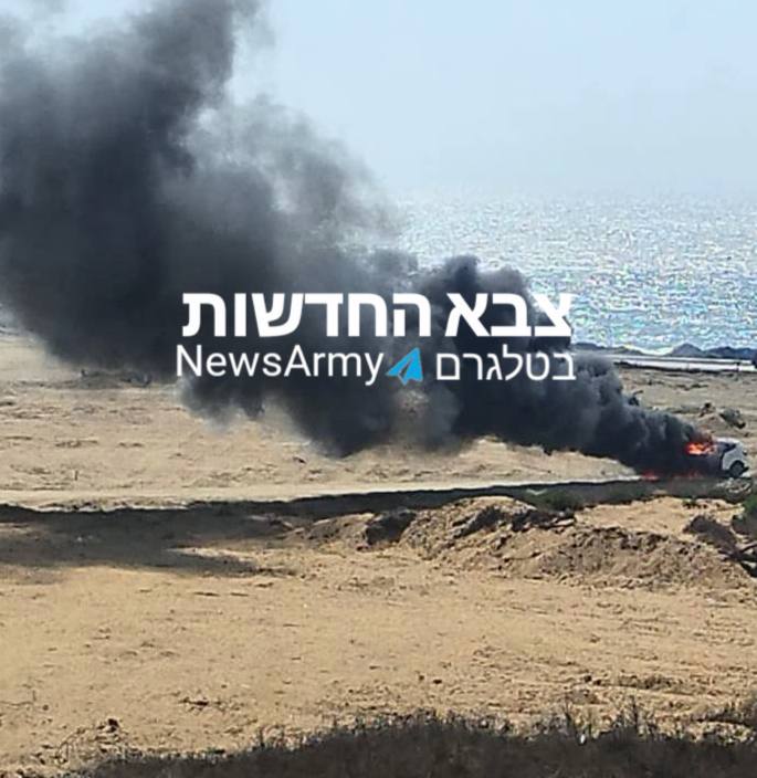 תיעוד לאחר תקיפת הרכב