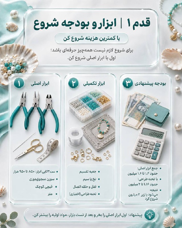 اخبار قزوین: ♦️با کمتر از ۲ میلیون تومان هم میشه یک کسب‌وکار خانگی خوش‌رنگ و پرفروش راه انداخت ✨🔹اگر به ساخت اکسسوری‌های دست‌ساز علاق