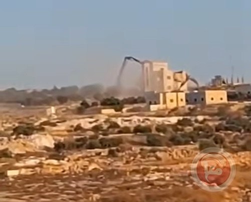 Israeli military demolishes three-story home south of Bethlehem
