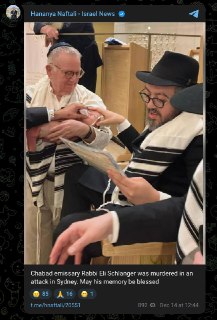 В результате стрельбы погибли десять человек, в том числе один из стрелков, сообщила полиция Сиднея.Израильский журналист Нафтали Ханания пишет, что среди жертв стрельбы раввин Эли Шлангер.