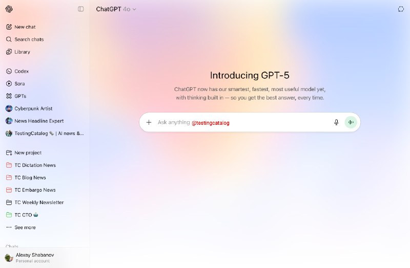 GPT-5 的相关信息已经加入到了代码库里面做好发布准备了，Pro 会员可以用 GPT-5 Pro 的模型#ai创造营#- 免费：访问我们的旗舰模型 GPT-5- Plus：访问具备高级推理能力的 GPT-5- Pro：访问 GPT-5 pro，使用更多计算资源以提供对最难问题的最佳答案GPT-5 的相关信息已经加入到了代码库里面做好发布准备了，Pro 会员可以用 GPT-5 Pro 的模型#ai创造营#- 免费：访问我们的旗舰模型 GPT-5- Plus：访问具备高级推理能力的 GPT-5- Pro：访问 GPT-5 pro，使用更多计算资源以提供对最难问题的最佳答案
