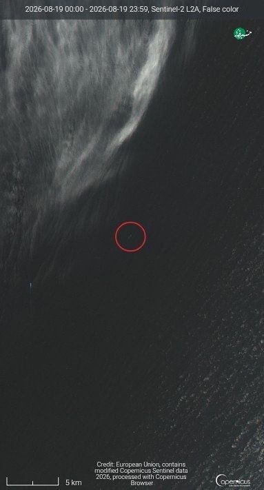 + TAP NAMAHDOD: ♦️ حضور یک ناوهواپیمابر جدید آمریکا در منطقه🔹تصاویر ماهواره‌ای Sentinel-2 از دیروز، یک ناو هواپیمابر آمریکایی کلاس نیمیت