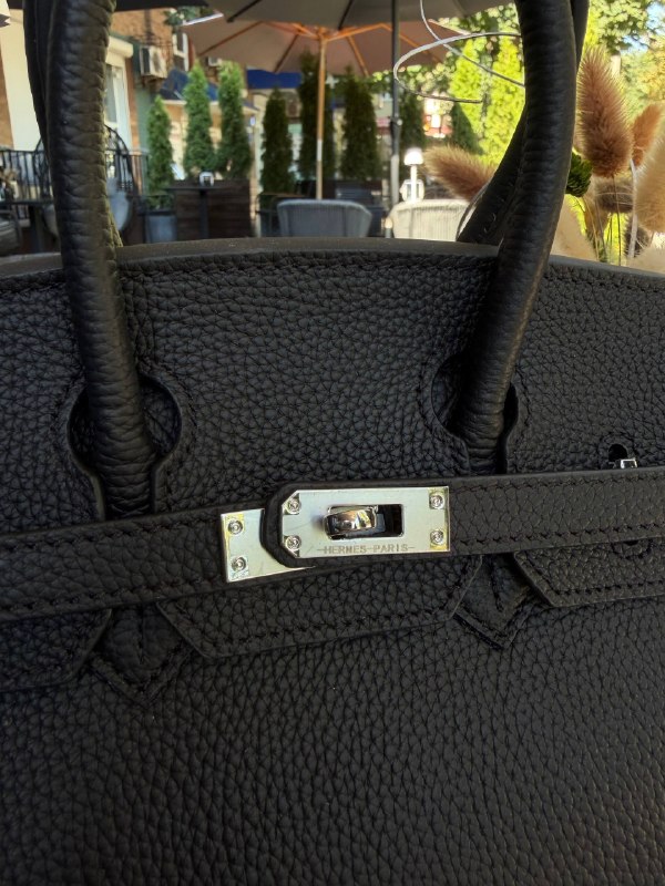 Hermes Hermès Birkin 25 Palladium Hardware Black, фото 3