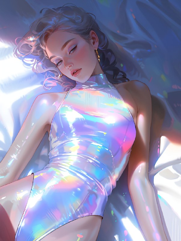 #晚安提示词 今天的提示词还是Niji的，前几天在探索页面发现两个类型的图