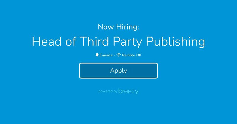 Head of Third Party Publishing at Yield Guild Games