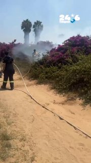 🇮🇱 כבאות והצלה לישראל מחוז מרכז עדכון שריפת שטח פתוח סמוך לכביש 4 לוחמי האש ממשיכים בפעולות הכיבוי ופועלי…