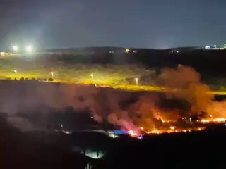 ההתקפות לא מפסיקות. מתנחלים הציתו אדמות פלסטיניות במהלך התקפתם על הכפר סוסיא במסאפר יטא, דרומית לחברון.